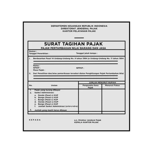 surat pajak